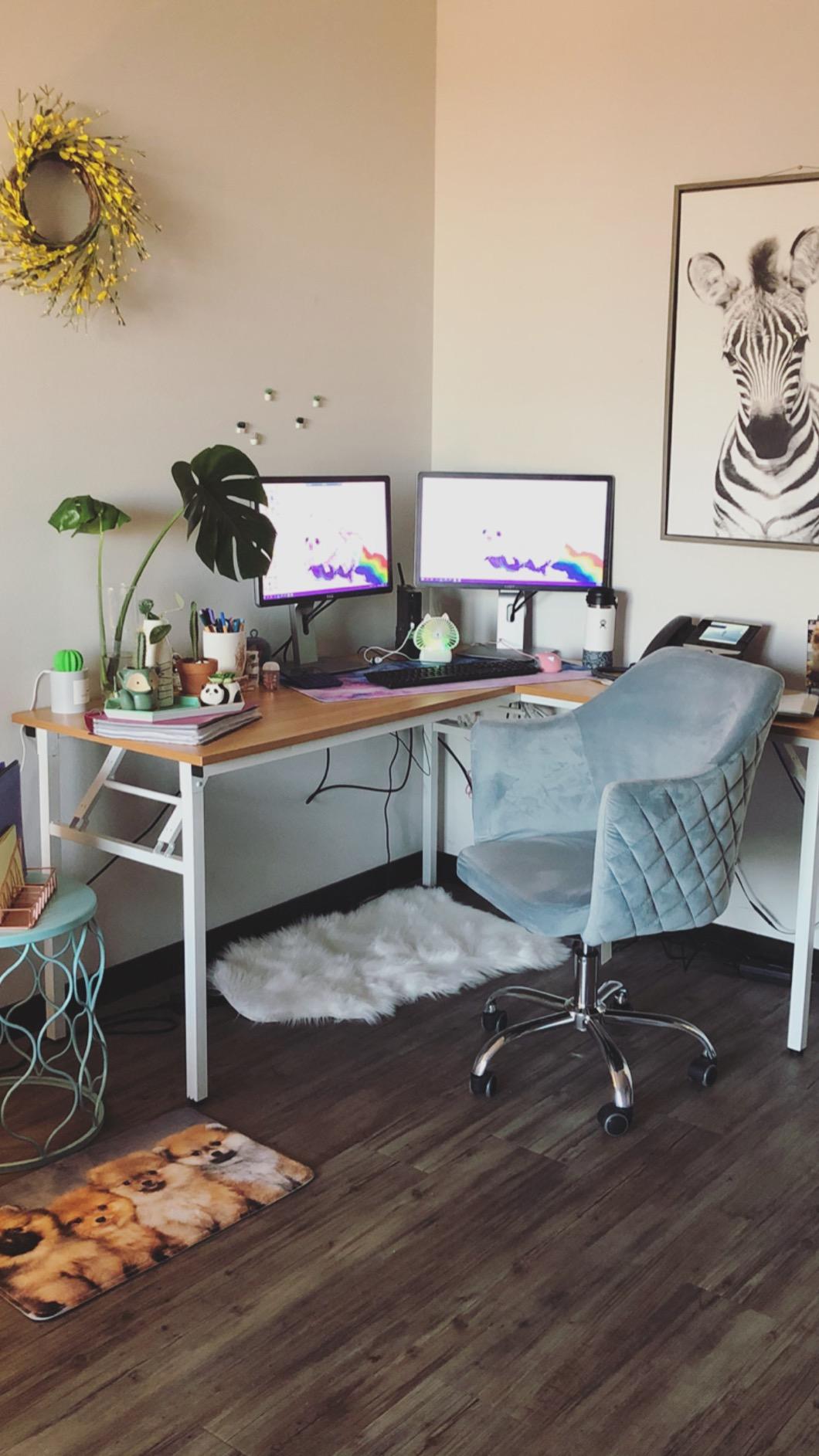 30/mo Finance DlandHome Reversible LShaped Desk Large Corner Desk