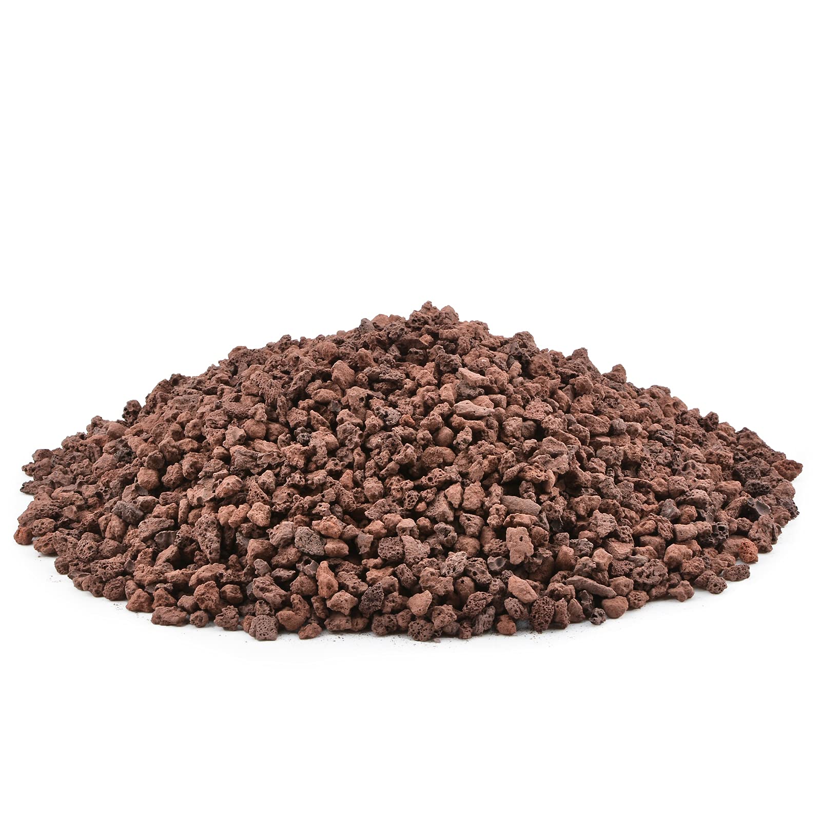 WANDIC Red Lava Accent Rocks, 500 Grams 3-6mm Volcanic Lava Stones Beads Decorative Stones for Succulents Cactus Pots Terrarium Plants Vase Fillers