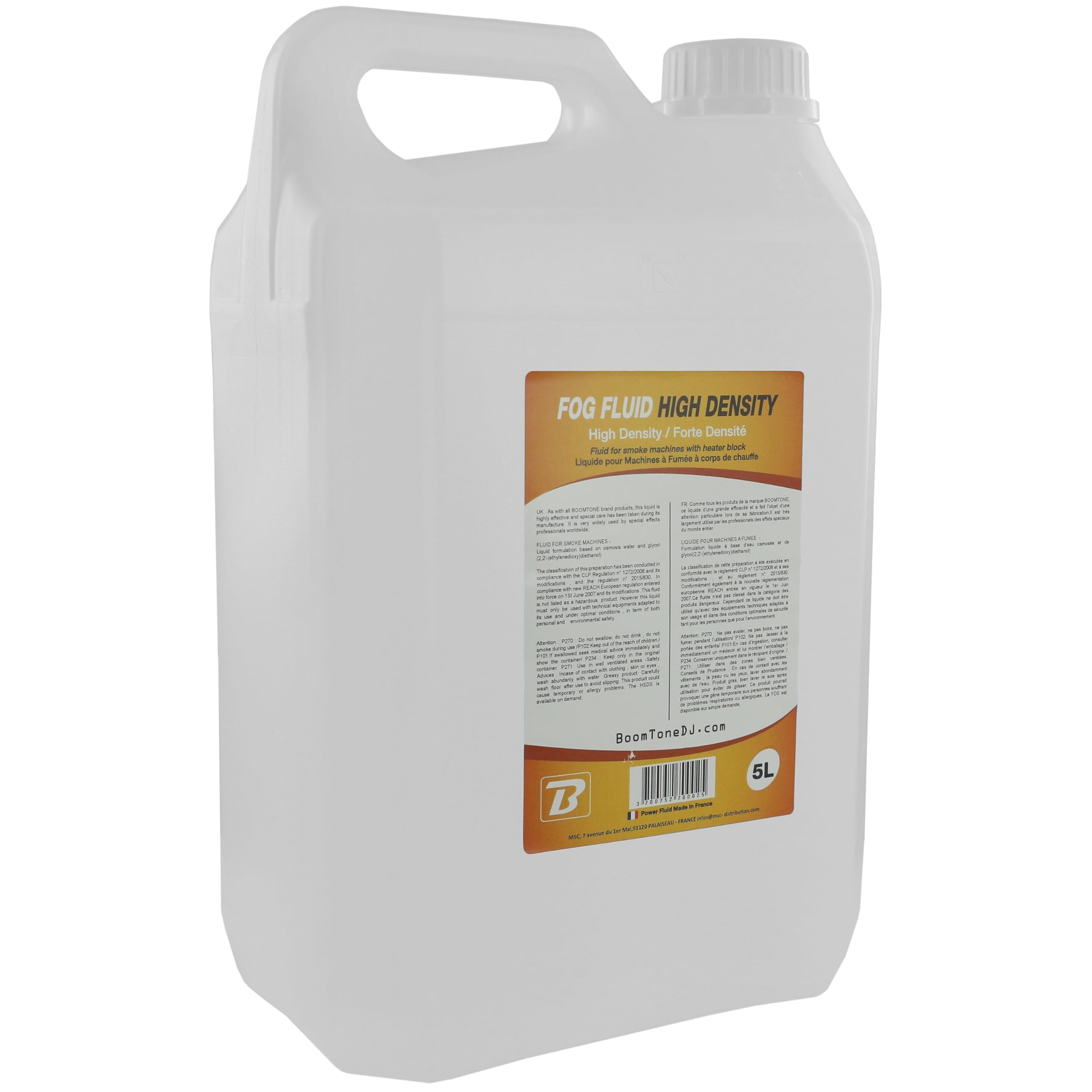 BoomToneDJ Fog fluid for smoke machine - high density L transparent 5 l transparent