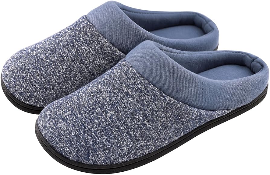 memory foam house slippers mens