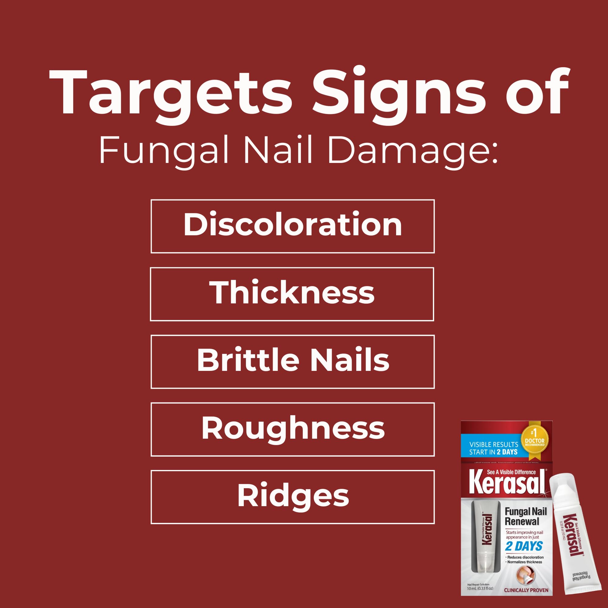 Kerasal Nail Renewal, Restores Appearance of Discolored or Damaged Nails, 0.33 fl oz (Packaging May Vary) - Image 4