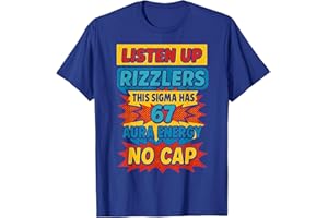 IKYDDY 67 Six Seven 6 7 Meme Design Funny 6 7 Sigma Rizzlers Meme T-Shirt