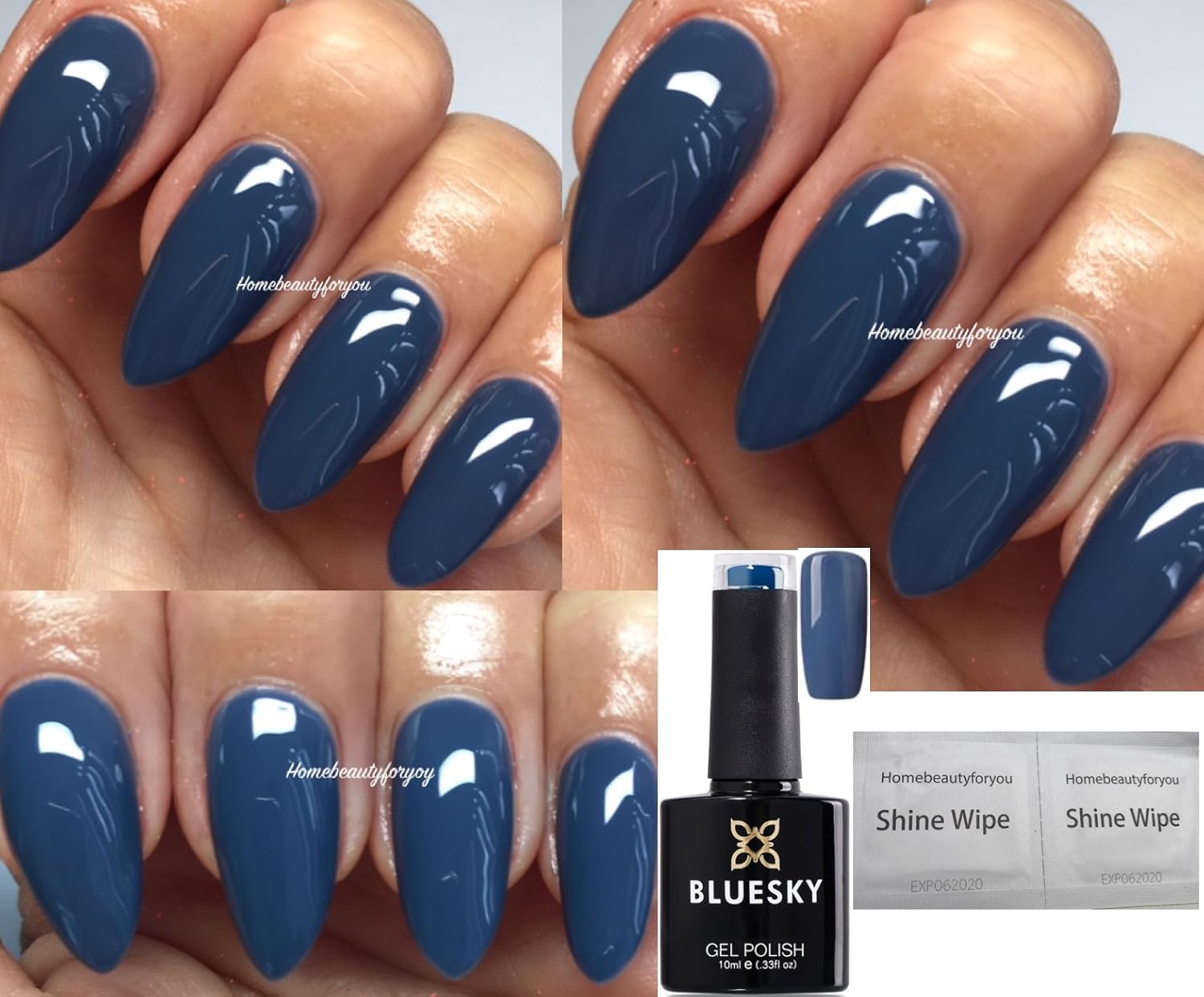 Bluesky Craft Culture 80627 Denim Patch Blue Nail Polish Uv Led Soak Off 10 Ml Plus 2 Homebeautyforyou Shine Wipes Amazon De Beauty