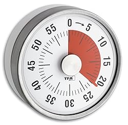 TFA Puck Kitchen Timer, White