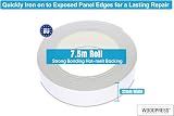 WoodPress 22mm Matt White Melamine Edge Banding 7.5m Pre-Glued view 3