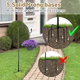 SEGNAYEN 94cm Shepherds Hooks for Garden Lights, 2 Pack, Adjustable view 5