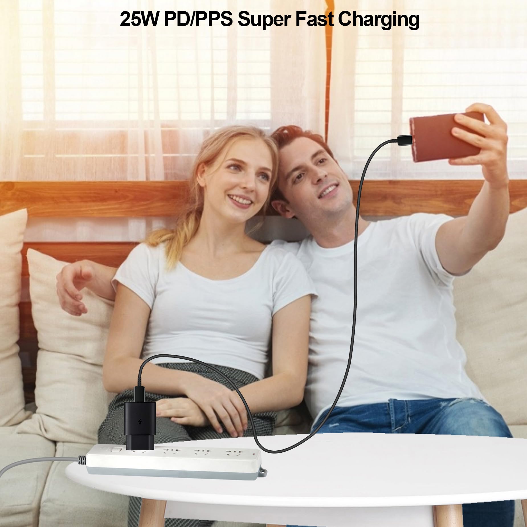 Schnellladegerät für Samsung, 25W USB C Ladegerät für iPhone 13 14 15 Pro Max 12 11 XR XS, iPad, PD 3.0 Power Adapter Stecker Charger Netzstecker Ladeadapter Netzteil für Galaxy S24 S23 S22 S21 A54 8