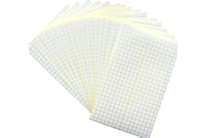 Lstycoy Round Circle Dot Stickers, 1/4" Color Coding Labels, Pack of 6240pcs (White)