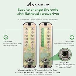 ANNFUZ Mechanical Keyless Entry Door Lock with
