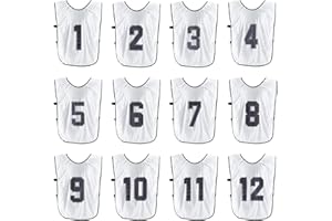 PATIKIL Soccer Training Vest, Team Sports Pinnies Reversible Numbered Soccer Practice Pennies