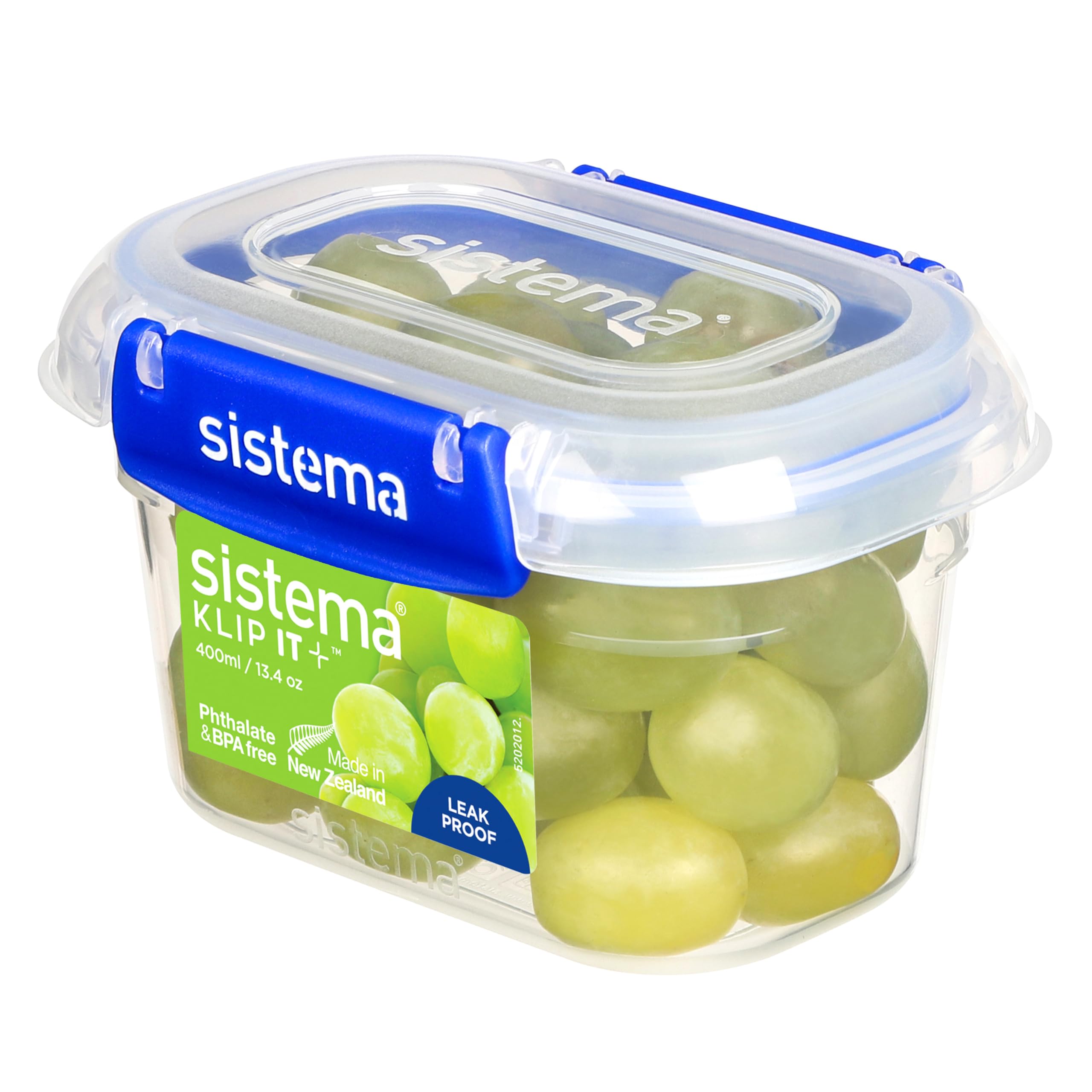 Sistema 885401 Klip It Plus Polypropylene Container, Rectangular, 0.18Lt, Drip Free