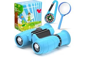 Kids Binoculars 8 x 21 Lightweight Compact Telescope for Kids,Suitable for Bird Watching, Camping, Traveling,Spy Games,Binocu