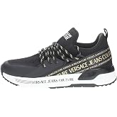 VERSACE JEANS COUTURE Womens Black Mesh Lace-Up Sneakers