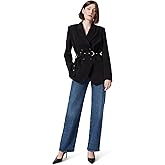 DEE OCLEPPO Womens Everly Double Breasted Belted Wide Blazer Standard