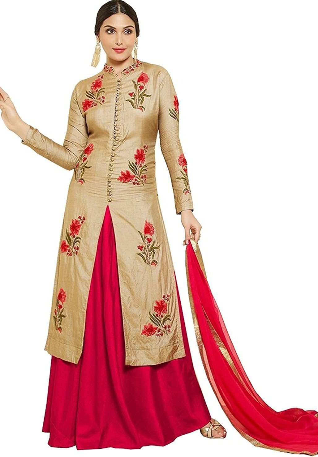 harmee fashion women's embroidered partywear suit