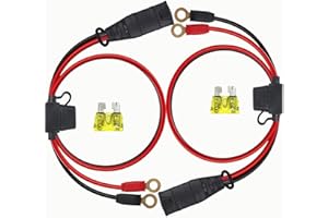 ACEANEA (2 packs) Compatible with NOCO GC008 X-Connect battery harness, M10 (3/8 inch) XL hole terminal connector, suitable for smart battery trickle charger accessories