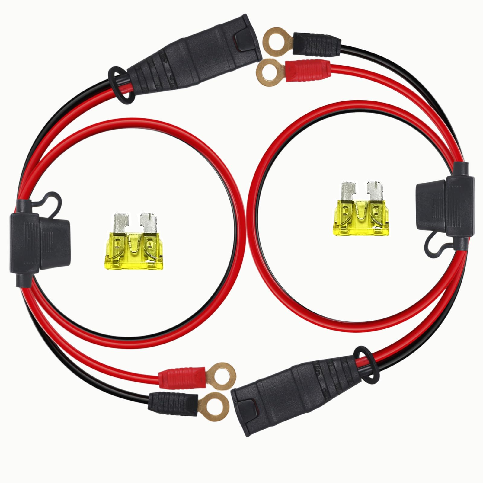 Photo 1 of (2 packs) Compatible with NOCO GC008 X-Connect battery harness, M10 (3/8 inch) XL hole terminal connector, suitable for smart battery trickle charger accessories