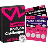 Couples Games for Adults &ndash; Position Challenges Scratch Off Cards, 40 Spicy Dares &amp; Romantic Adventures for Couples to Build Deeper Intimacy, Fun Date Night Game, Valentines Gifts for Him &amp; Her