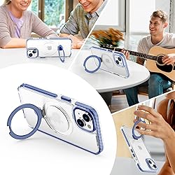 UMIONE for iPhone 15 Plus Magnetic case with Stand