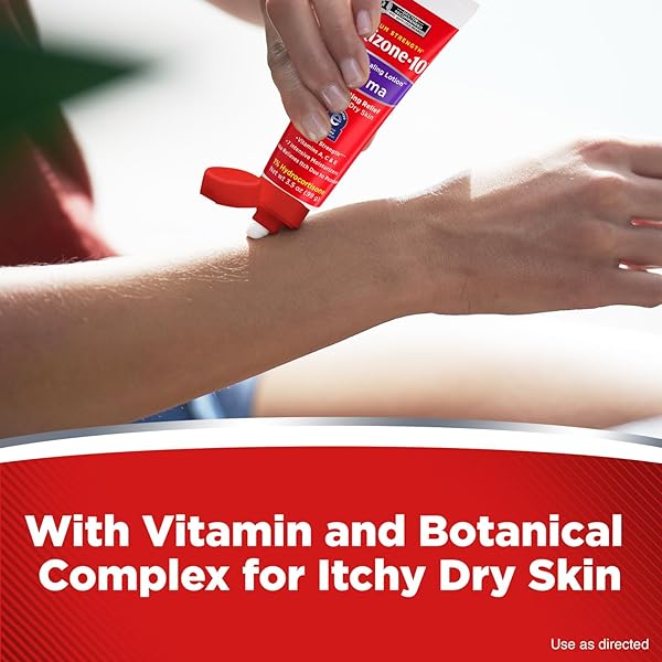 CORTIZONE-10 MAXIMUM STRENGTH INTENSIVE HEALING ITCH RELIEF LOTION FOR ECZEMA, 1% HYDROCORTISONE, FAST-ACTING, ANTI-ITCH CREAM FOR MINOR SKIN IRRITATIONS, RASHES AND INFLAMMATION DUE TO ECZEMA, 3.5 OZ