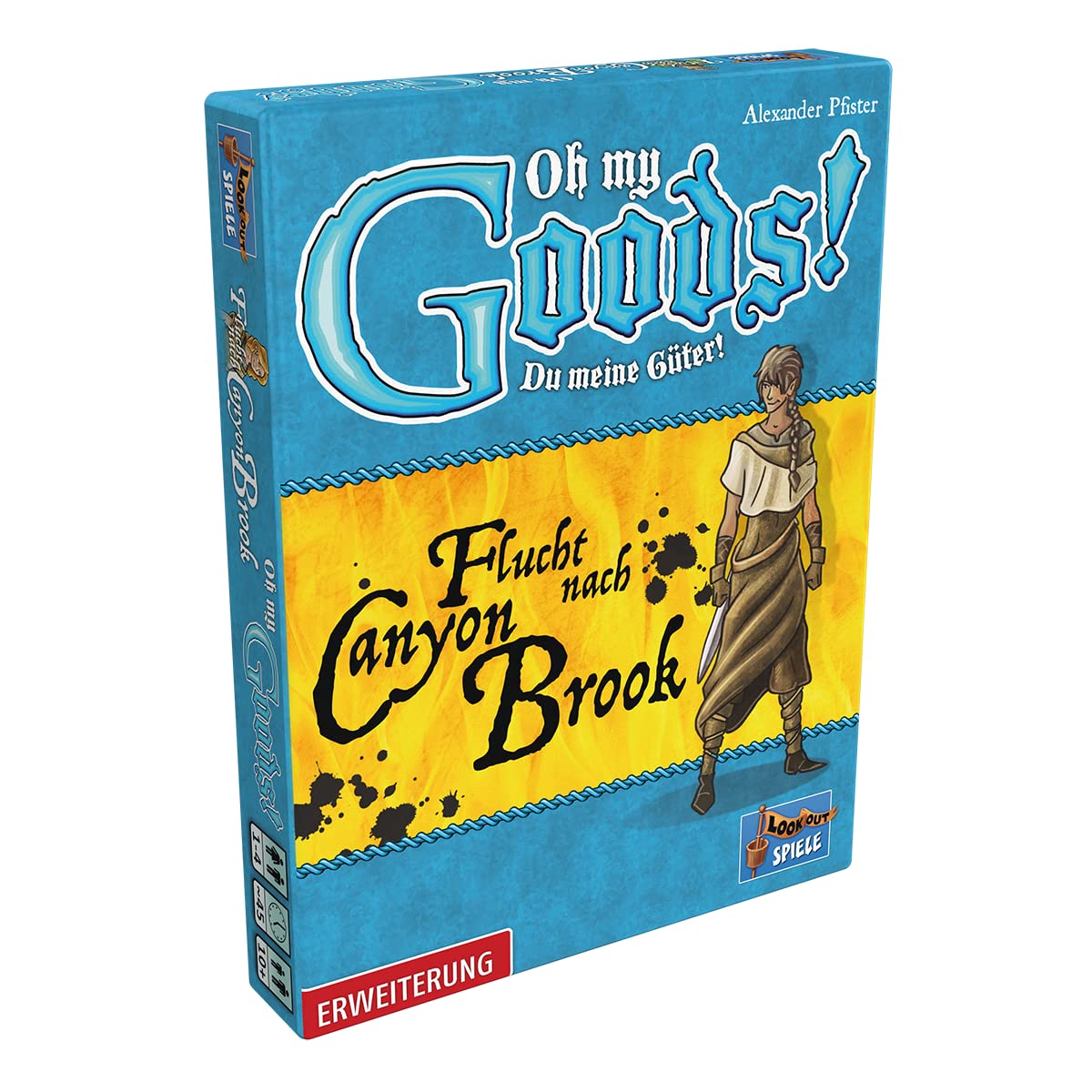 Lookout, Oh my Goods! Du meine Güter! - Escape to Canyon Brook, Expansion, Family Game, Card Game, 1-4 Players, From 10+ Years, 45 Minutes, German