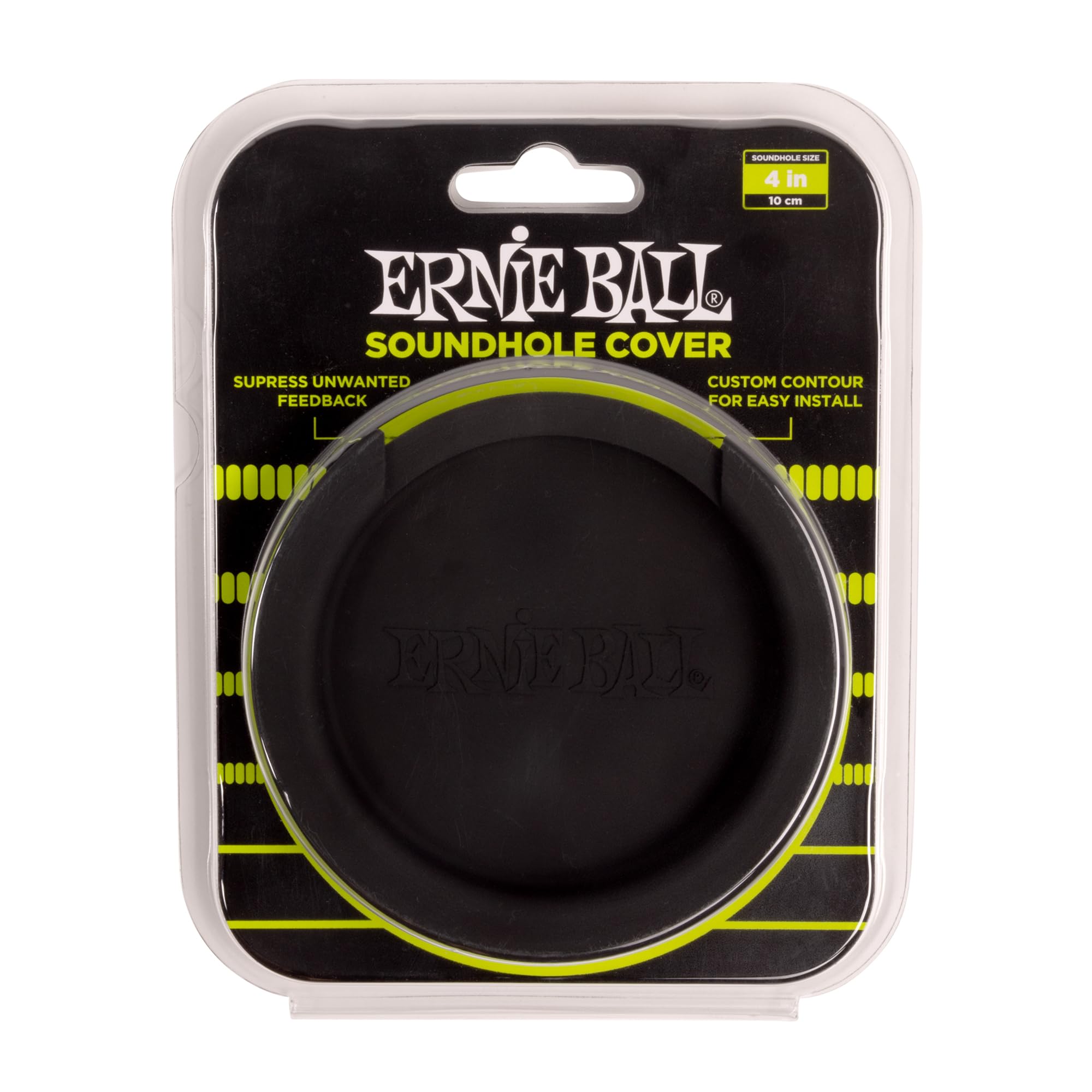 Ernie Ball Acoustic Sound Hole Cover, 4" Diameter