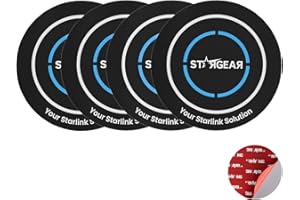 4PCS Magnetic Mount Plates for Starlink Mini/Gen 3, Adhesive Metal Plate Magnets Pads for Satellite Dish Magnetic Car Mount, 