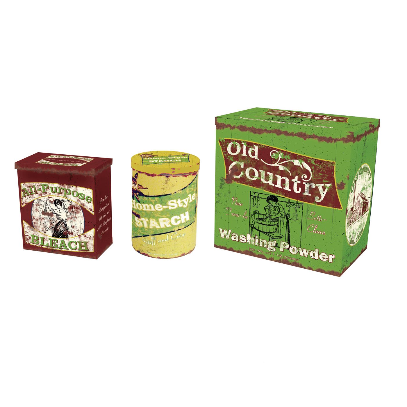 Ohio Wholesale Laundry Collection Vintage Laundry Tins, Set of 3 eBay