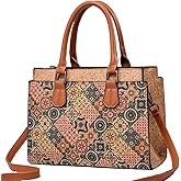 Tuokrisa Quilted Crossbody Bags For Women Vegan Leather Purses Waterproof Natural Cork Shoulder Bag Handbags with Adjustable Detachable Shoulder Strap For Her