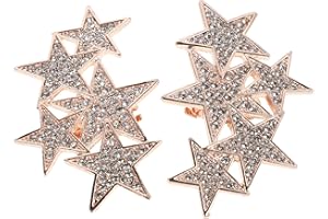 POPETPOP 2Pcs Rose Gold Star Shoe Clips for Women Bridal High Heels Accessories, Wedding Shoe Decorations