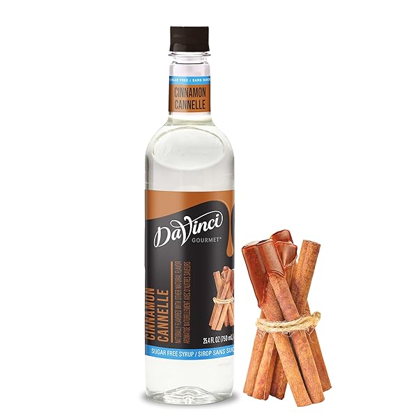 DAVINCI GOURMET SUGAR-FREE CINNAMON SYRUP, 25.4 FLUID OUNCES...