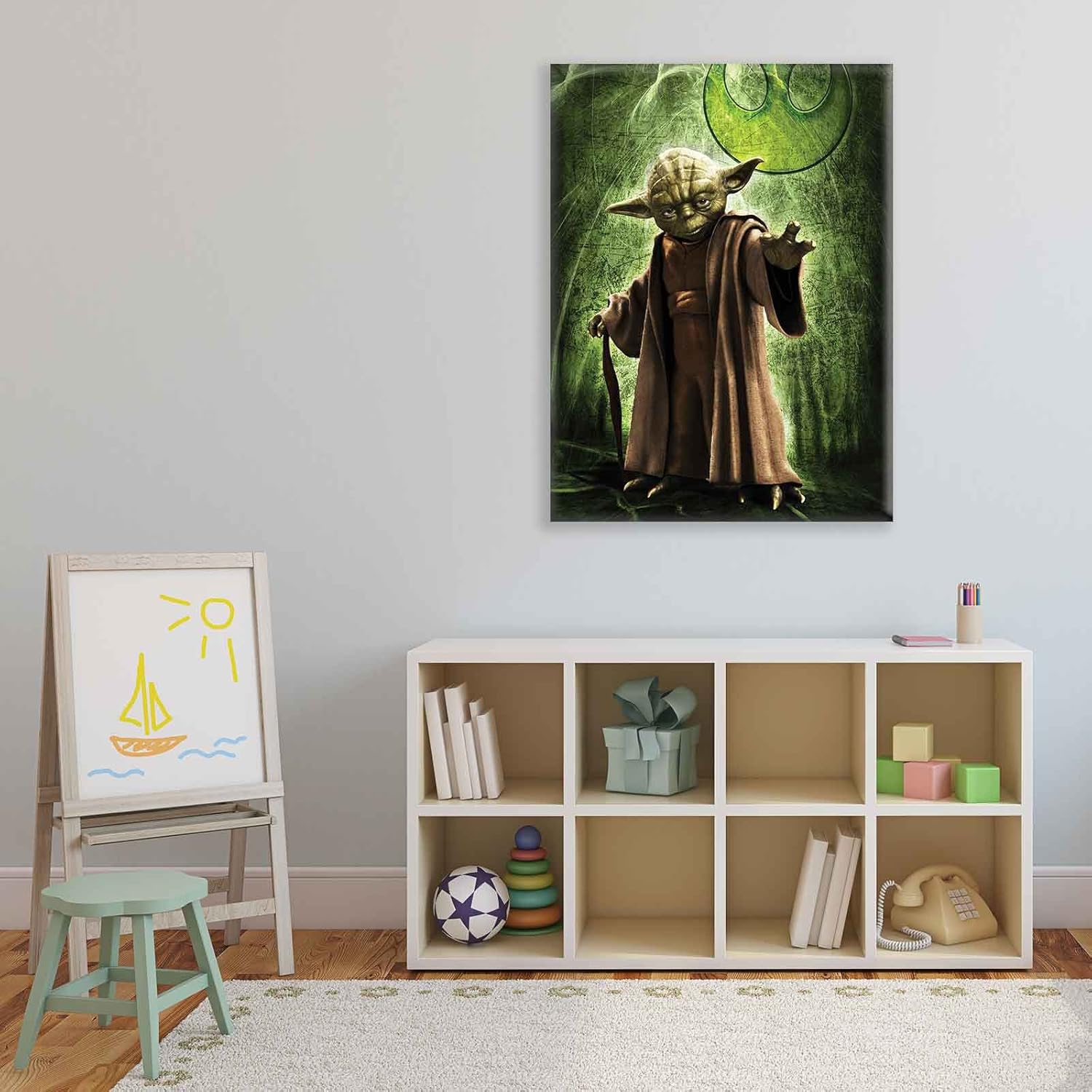 Star Wars Meister Yoda Leinwand Bilder - Wallsticker: Amazon.de: Elektronik