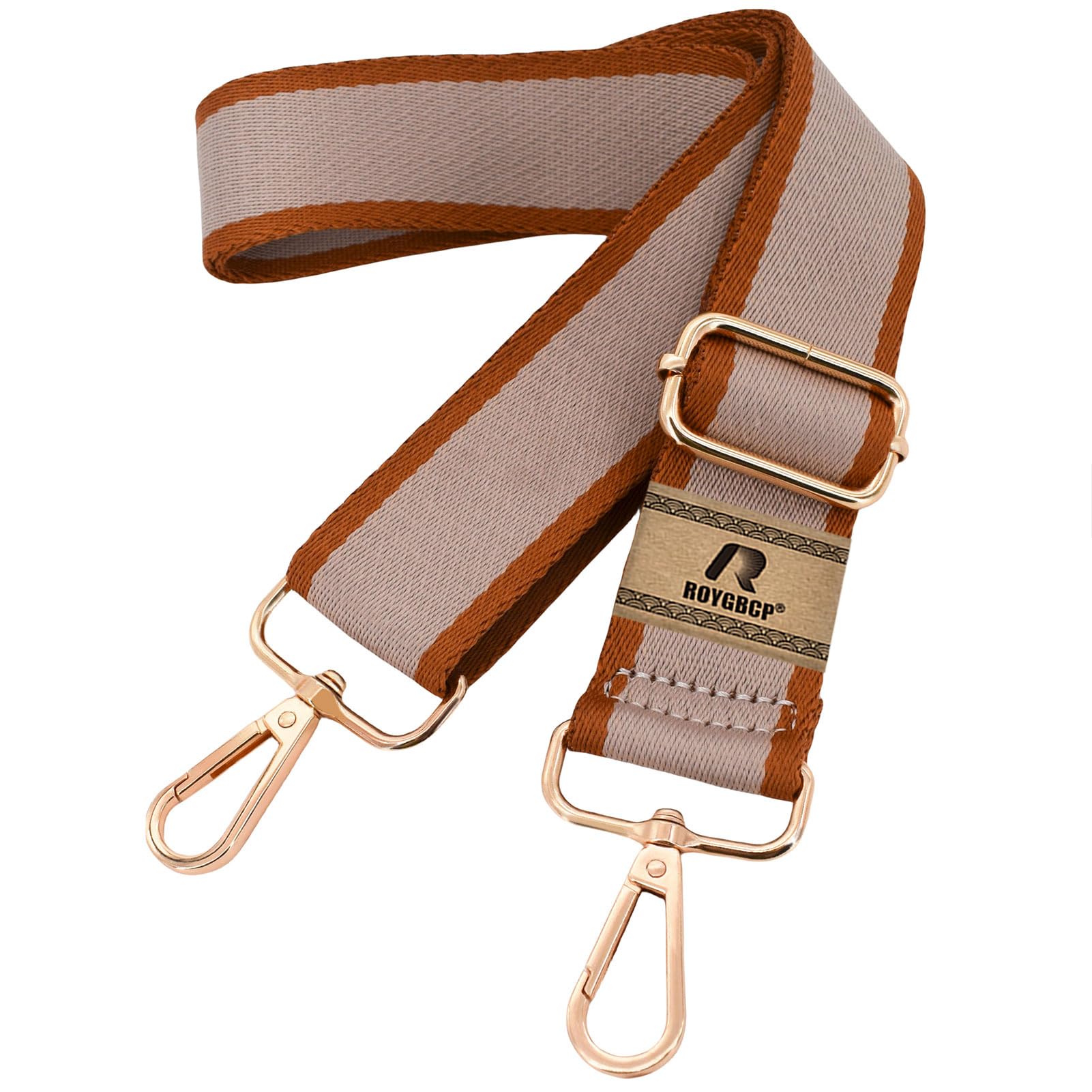 ROYGBCP Women's R202304 Rhombic Wallet Strap (1 Pack), Earth tone, Width: 1.5'' — image 1