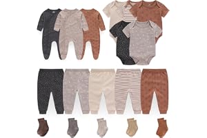BIGBIGKISS Baby Boy Girl Clothes 18 Piece Layette Gift Set and Accessories
