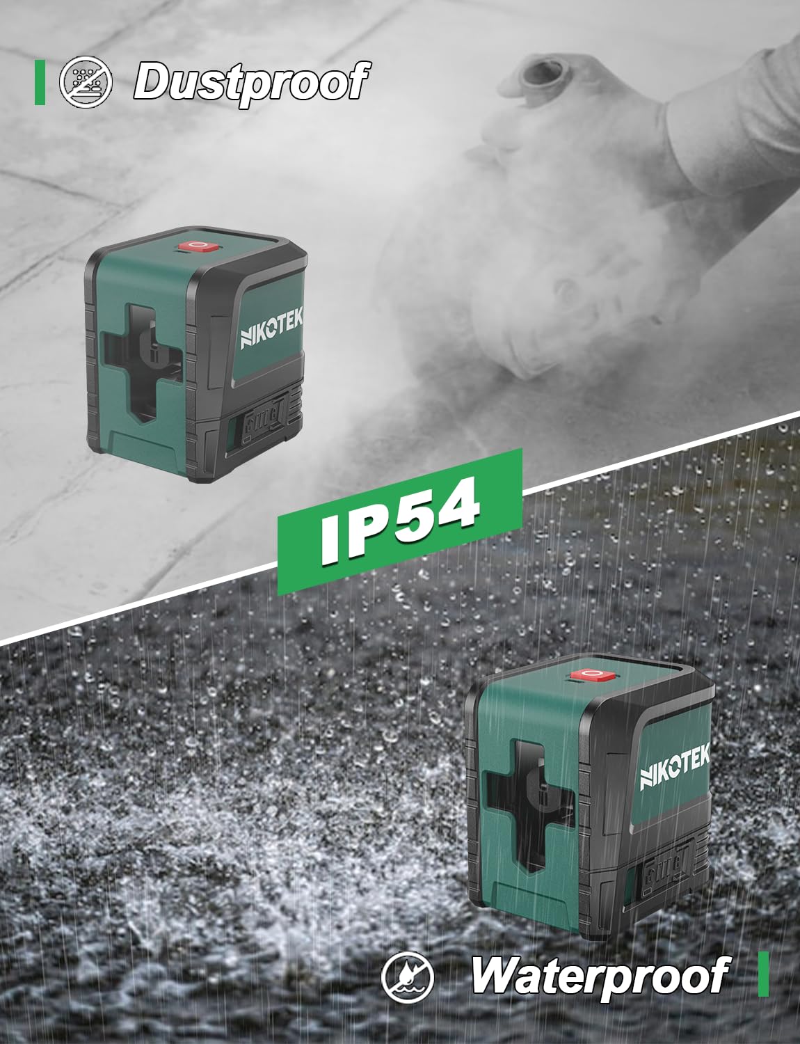 Nikotek Laser Level, Self-leveling Green Line Laser