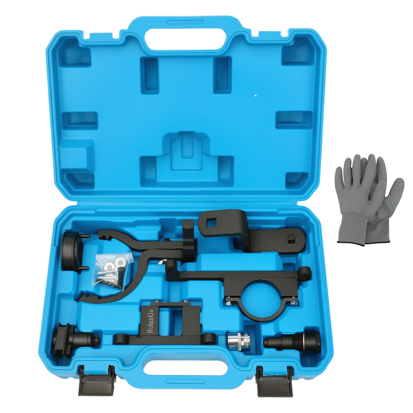Photo 1 of ReluxGo Camshaft Timing Tool Kit for Ford Land Rover Explorer Mustang Ranger Mercury Mountaineer Mazda L3 Mazda 4.0L V6 4015CC SOHC, with Carrying Case & Gloves