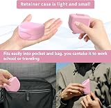 ARGOMAX Retainer Case with Magnetic Closure Pink ABS Hard Shell view 7