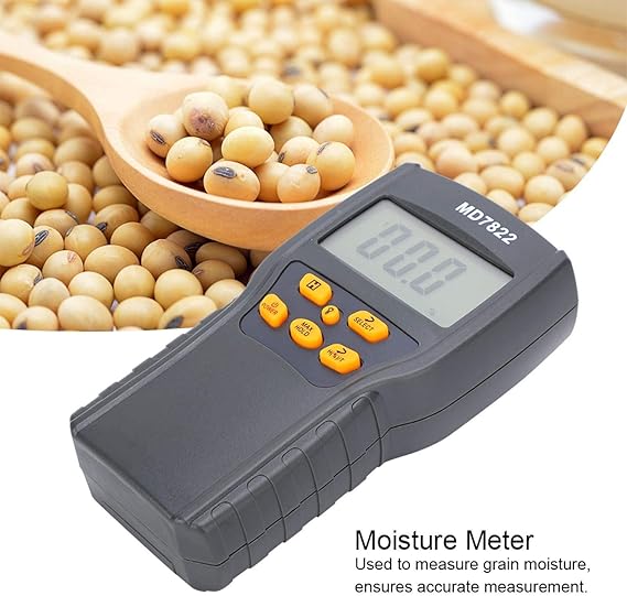 Moisture Detector, Professional MD7822 Moisture Tester, Grain Moisture