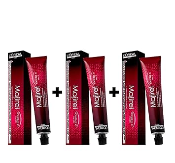 L'Oreal Professionnel Paris Majirel Hair Coloring Cream No. 3 ( Dark Brown ) 49.5 G , Pack of 3 Tubes