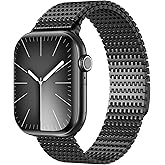 WINGLE Magnetic Mesh Loop for Apple Watch Band Ultra 3/2/1 Band 49mm 46mm 45mm 44mm 42mm 40mm 41mm 38mm Men Women, Stainless Steel Adjustable Metal Strap for iWatch Series 11 10 9 8 7 6 5 4 3 2 1 SE