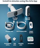 Arlo Floodlight Security Camera Outdoor 2K HDR Video Doorbell Kit view 9