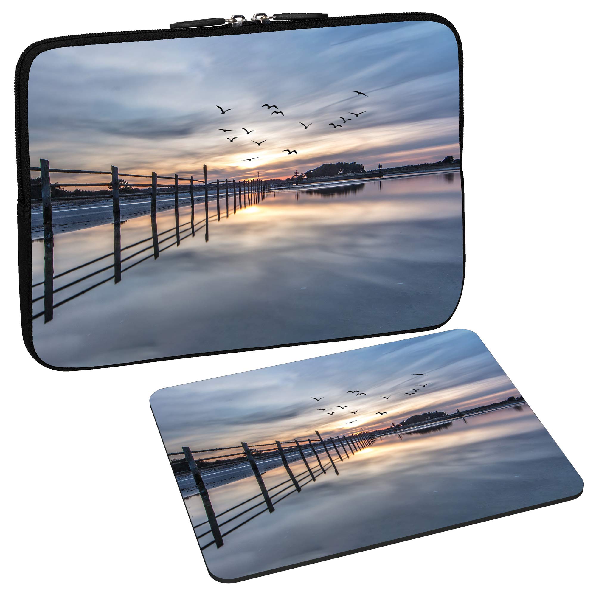 PEDEA Design Protective Laptop Case up to 13.3 Inches (33.7 cm) Brown Global Map