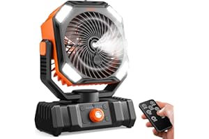 PORIKG Portable Misting Fan, Cooling Mist Fans, 20000mAh USB Rechargeable Battery Powered Fan with Mister, 250mL Water Tank & LED Lantern, for Home Desk, Bedroom, Office, Outdoor & Indoor Use