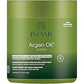 INOAR Argan Oil Hair Mask Hidratante Deep Moisture & Repair Treatment, 17.64 Fl Oz
