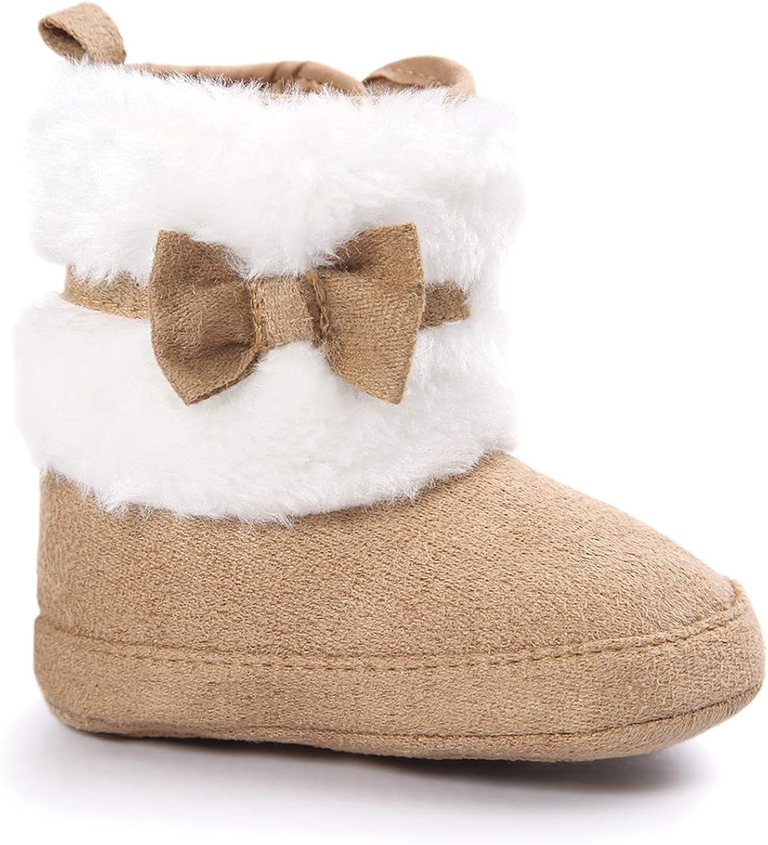  | LIVEBOX Prewalker Toddler Boots Premium Soft Anti-Slip Sole Warm Winter Boots for Infant Baby Girls | Boots