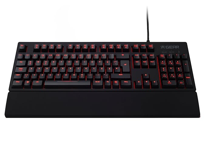 Fnatic Gear Rush LED Pro Gaming-Tastatur (Mechanisch, Cherry MX Brown-Tasten, DE-Layout)