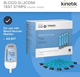 Kinetik Medical Wellbeing Blood Glucose Test Strips 50 Pack for AG-607 view 2