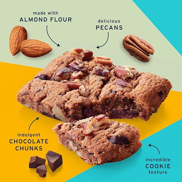 RATIO SOFT BAKED BARS, CHOCOLATE CHUNK COOKIE, 1G SUGAR, KETO FRIENDLY, 5.34 OZ (6 BARS)
