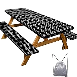 Picnic Table Cover with Bench Covers Camping