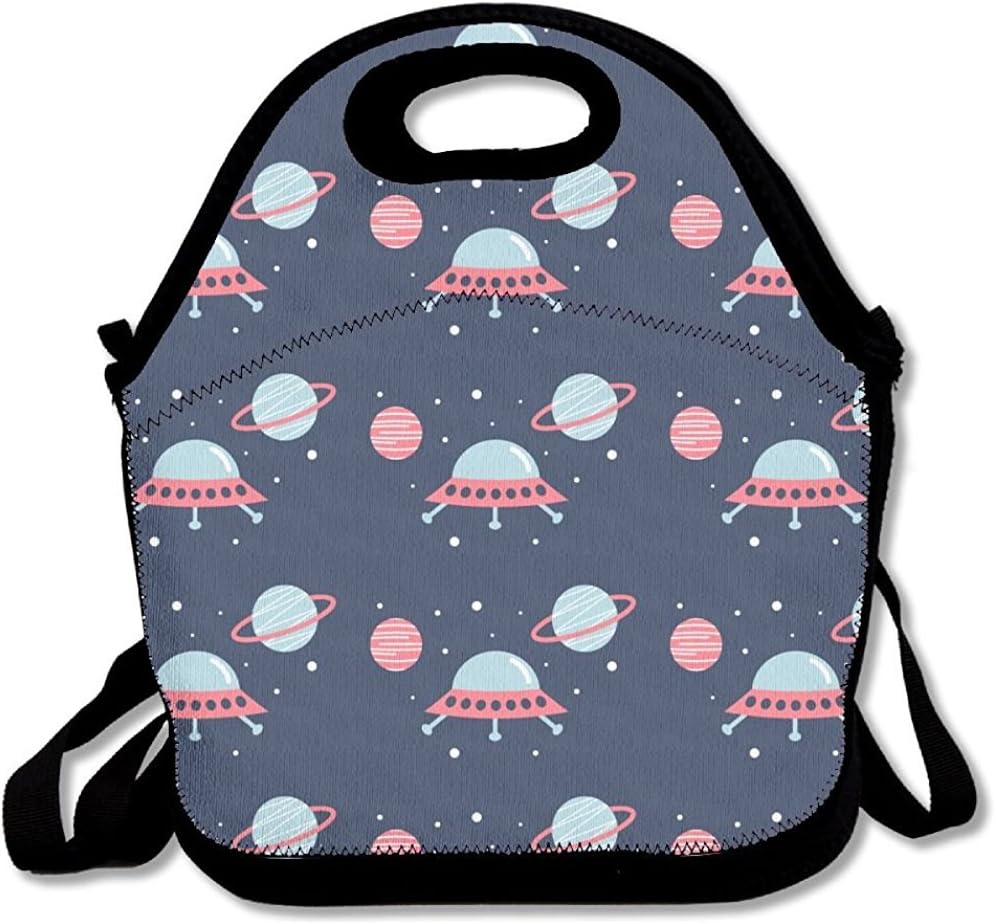 Starookc Lunch Bag Insulated Byo Lunch Bag Lunch Tote Bags For Men Women Kids UFO Planets